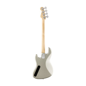 Fender Flea Signature Active Jazz Bass Guitar, Maple FB, Inca Silver