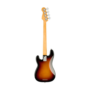 Fender American Professional II Precision Bass Electric Guitar, RW FB, 3-Tone Sunburst