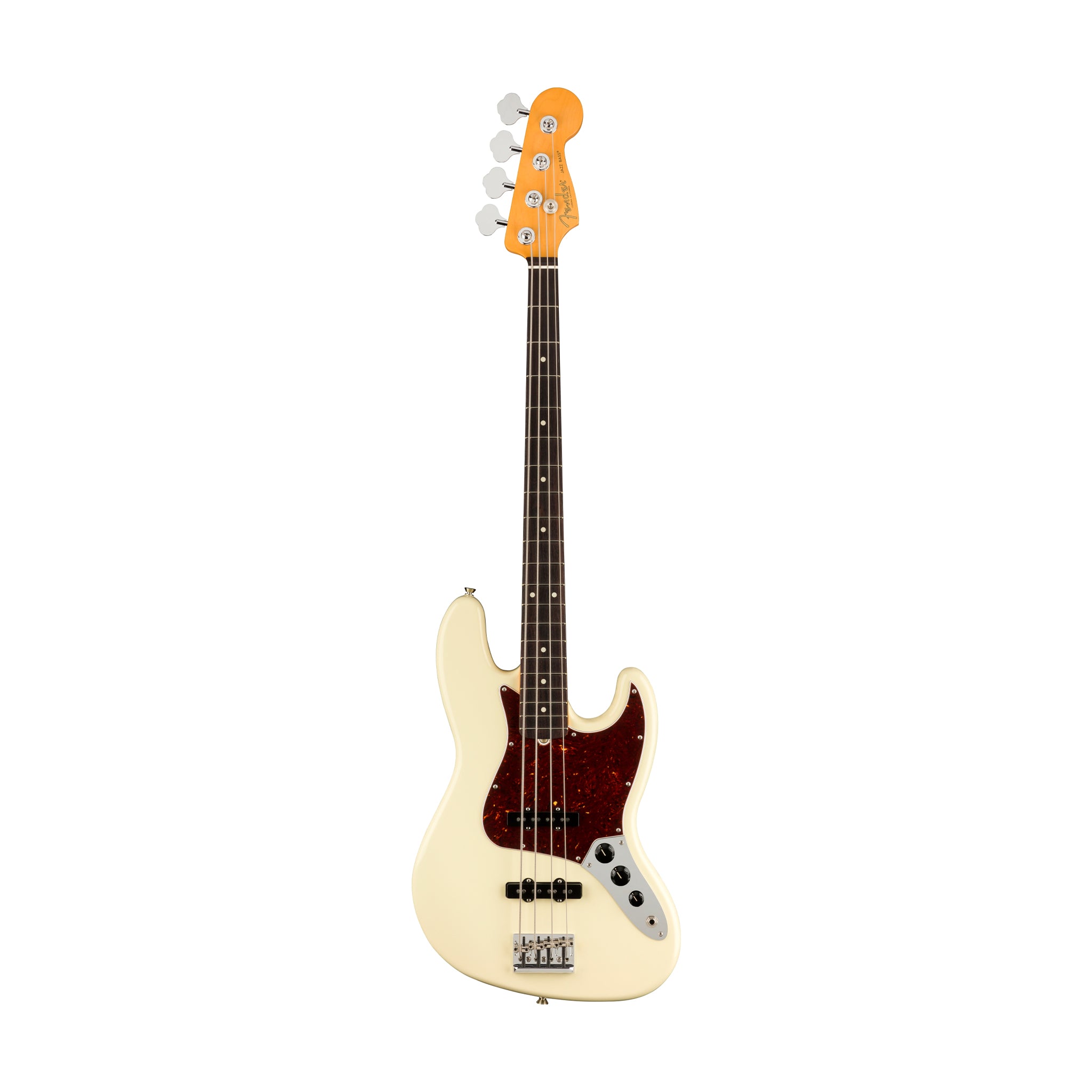 Fender American Professional II Jazz Bass Electric Guitar, RW FB, Olympic White (B-Stock)
