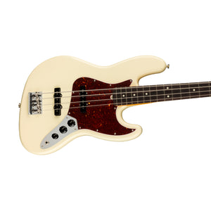 Fender American Professional II Jazz Bass Electric Guitar, RW FB, Olympic White (B-Stock)