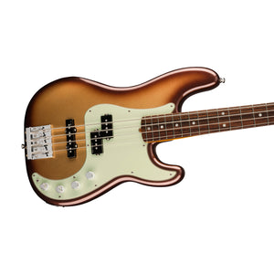 Fender American Ultra Precision Bass Guitar, RW FB, Mocha Burst