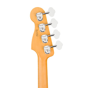 Fender American Ultra Precision Bass Guitar, Maple FB, Arctic Pearl
