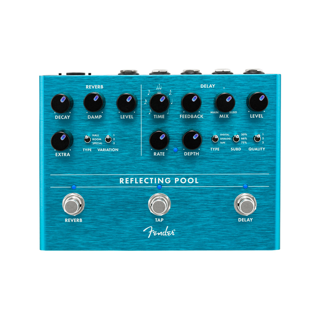 Fender Reflecting Pool Delay & Reverb Guitar Effects Pedal – Swee