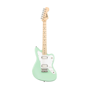 Squier Mini Jazzmaster HH Electric Guitar, Maple FB, Surf Green