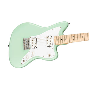 Squier Mini Jazzmaster HH Electric Guitar, Maple FB, Surf Green