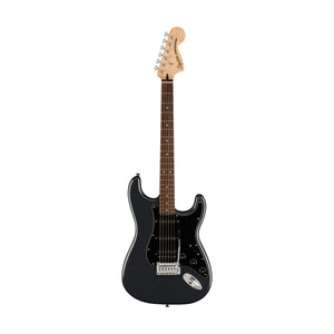 Squier Affinity Series HSS Stratocaster Guitar Pack, Laurel FB, Charcoal Frost Metallic, 230V, EU