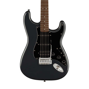 Squier Affinity Series HSS Stratocaster Guitar Pack, Laurel FB, Charcoal Frost Metallic, 230V, EU