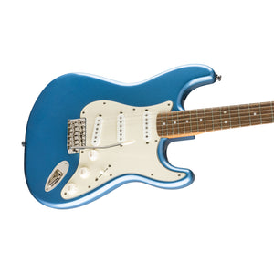Squier Classic Vibe 60s Stratocaster Electric Guitar, Laurel FB, Lake Placid Blue