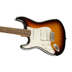 Squier Classic Vibe 60s Stratocaster Left-Handed Electric Guitar, Laurel FB, 3-Tone Sunburst