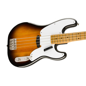 Squier Classic Vibe 50s Precision Bass Guitar, Maple FB, 2-Tone Sunburst