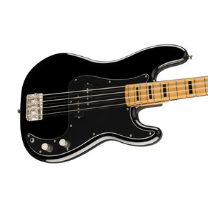 Squier Classic Vibe 70s Precision Bass Guitar, Maple FB, Black