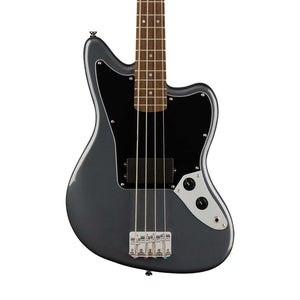 Squier Affinity Series Jag Bass Guitar, Laurel FB, Charcoal Frost Metallic