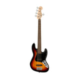Squier Affinity Series Jazz Bass V 5-String Electric Bass Guitar, Laurel FB, 3-Color Sunburst