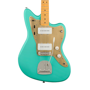 Squier 40th Anniversary Vintage Edition Jazzmaster Electric Guitar, Maple FB, Satin Sea Foam Green