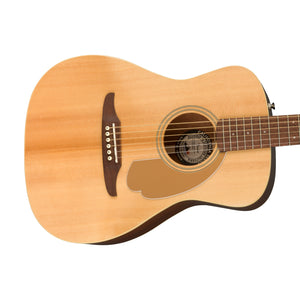 Fender California Malibu Player Small-Bodied Acoustic Guitar, Natural