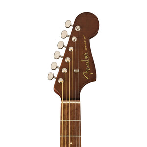 Fender FSR California Newporter Player Medium-Sized Acoustic Guitar, Walnut FB, All-Mahogany