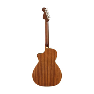 Fender FSR California Newporter Player Med-Sized Acoustic Guitar, Walnut FB, Charcoal Frost Metallic