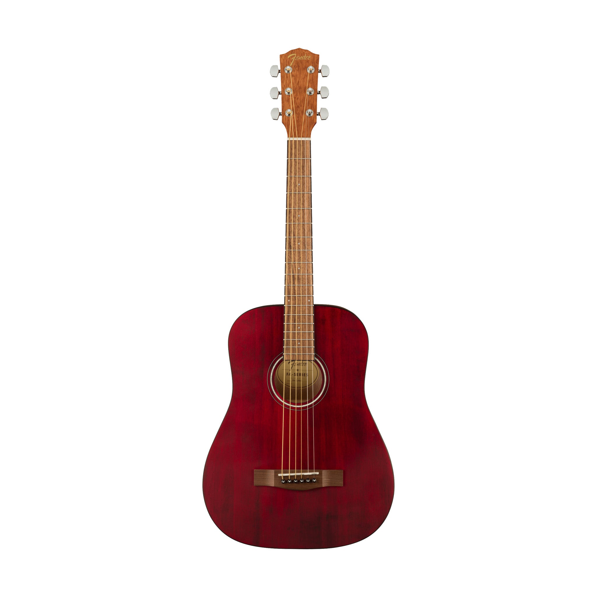 Fender Limited Edition FA-15 3/4 Size Steel String Acoustic Guitar w/ Gig Bag, Red