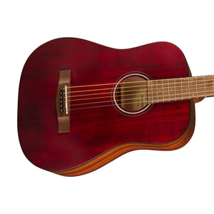 Fender Limited Edition FA-15 3/4 Size Steel String Acoustic Guitar w/ Gig Bag, Red