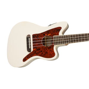 Fender Fullerton Jazzmaster Ukulele, Walnut FB, Olympic White