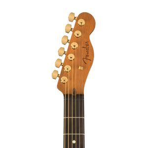 Fender FSR American Acoustasonic Telecaster Acoustic Guitar w/bag, Ebony FB, Blue Flower