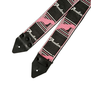 Fender Japan Hama Okamoto Signature Guitar Strap, Black/Pink