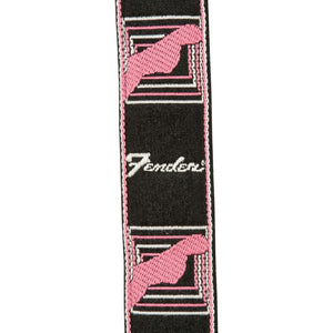 Fender Japan Hama Okamoto Signature Guitar Strap, Black/Pink