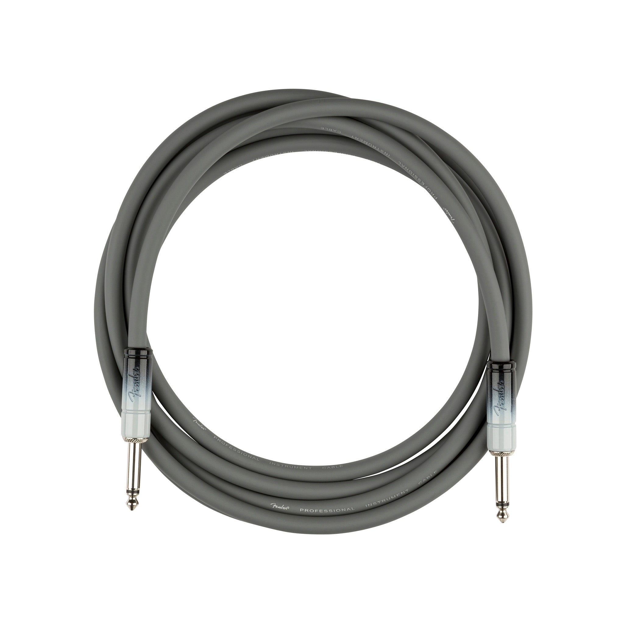 Fender Ombr� Series Instrument Cable, 10 ft Straight/Straight, Silver Smoke