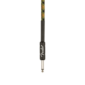 Fender Professional Series Instrument Cable, 18.6inch Straight/Straight, Woodland Camo