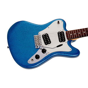 Fender Japan Ltd Ed Super Sonic Electric Guitar, RW FB, Blue Sparkle