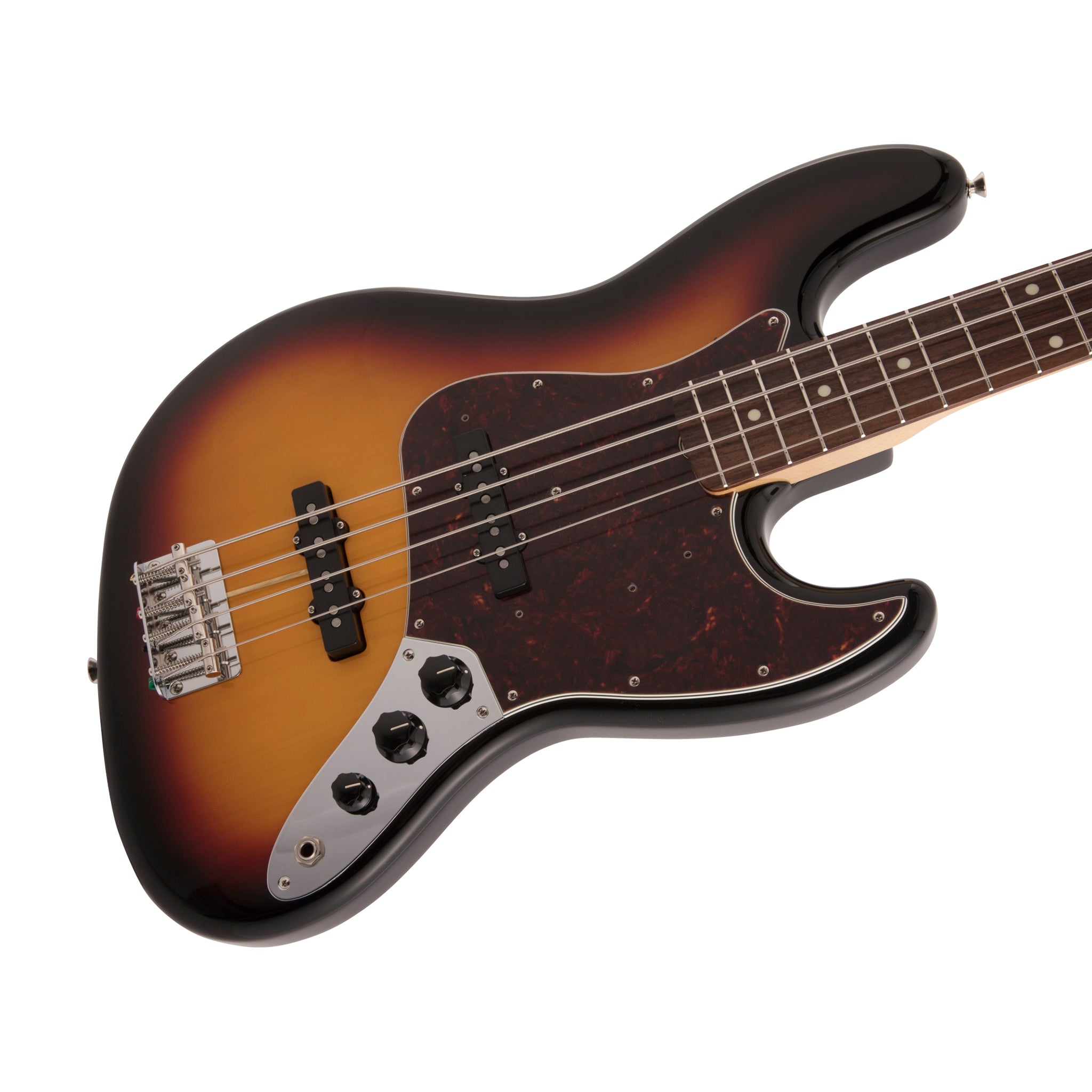 Fender Japan Traditional II 60s Jazz Bass Guitar, RW FB, 3-Tone