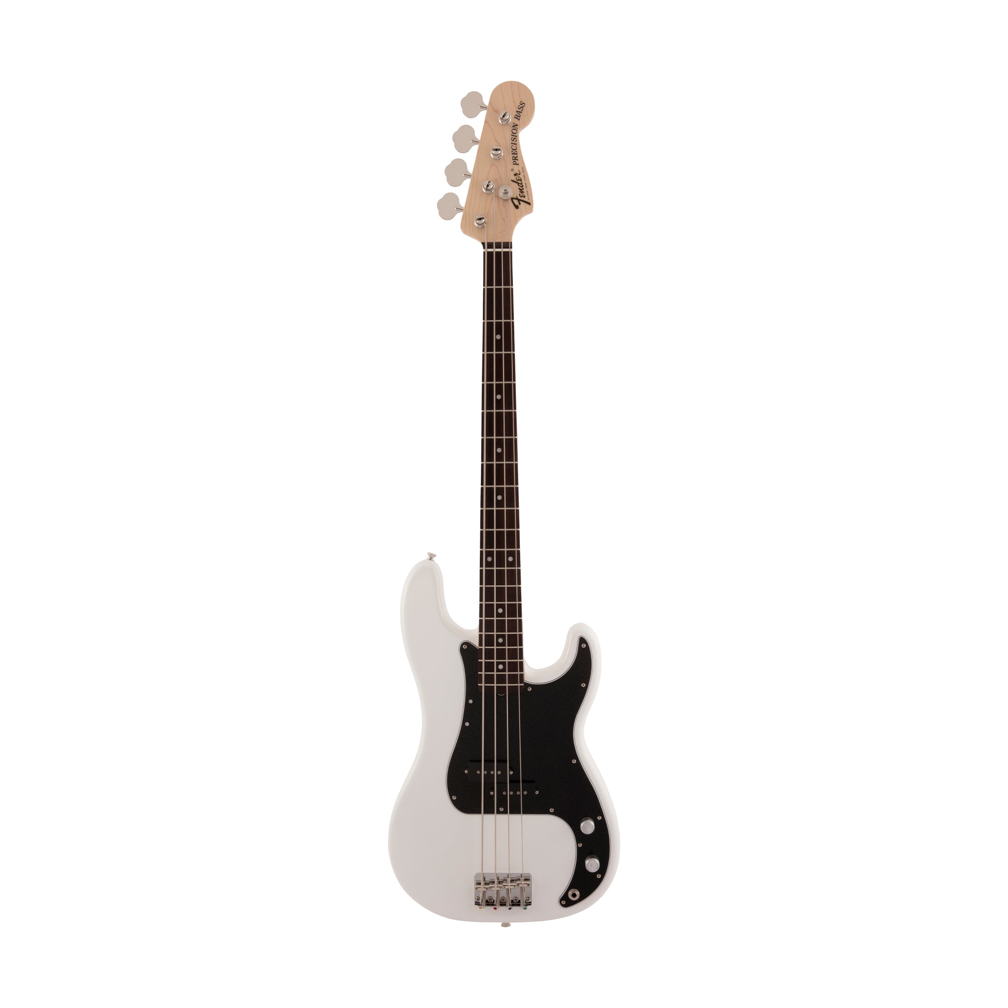 Fender Japan Traditional II 70s Precision Bass Guitar, RW FB, Arctic White