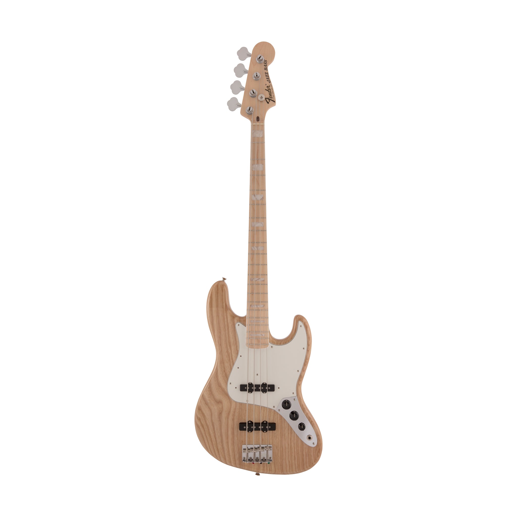 Fender Japan Heritage 70s Jazz Bass Guitar, Maple FB, Natural