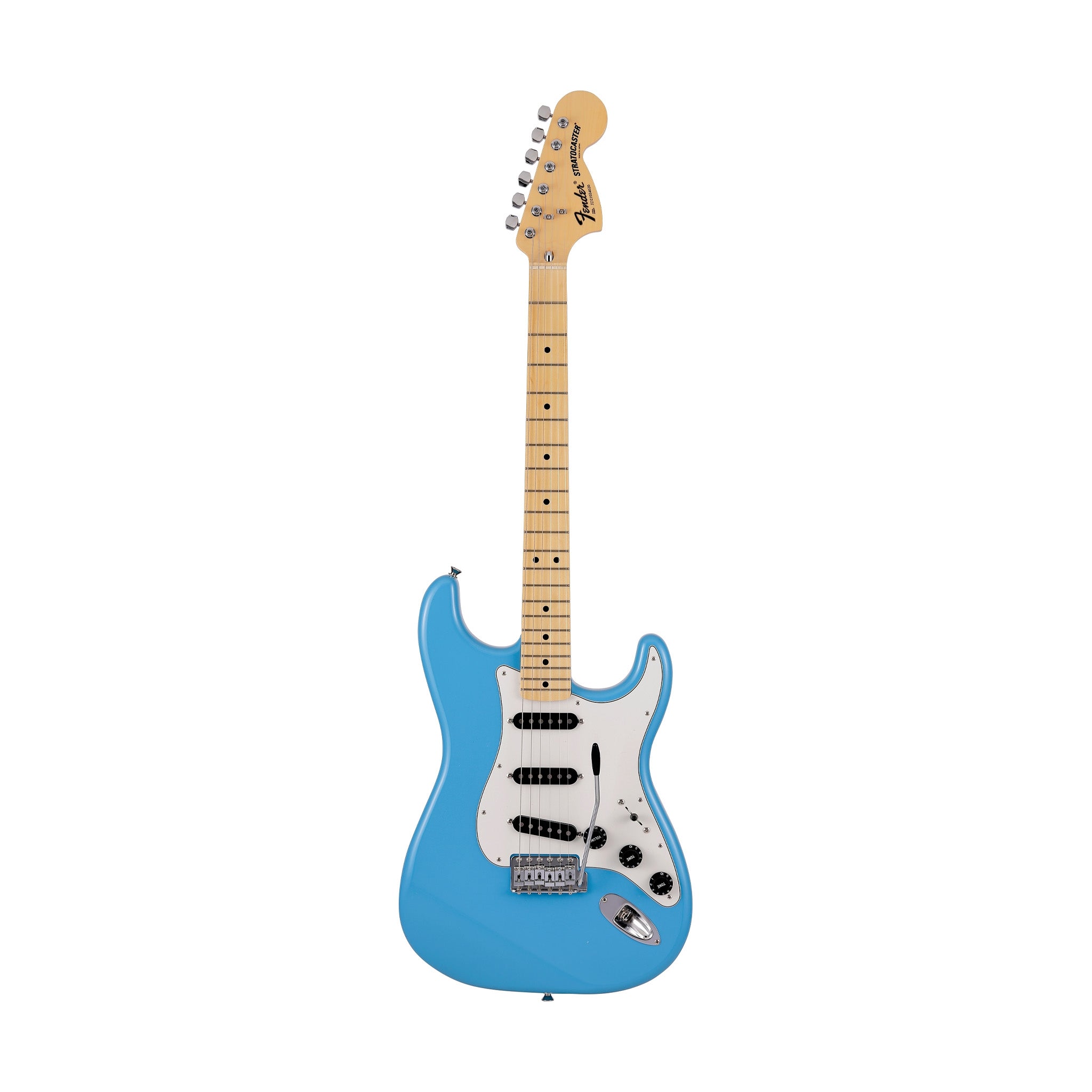 Fender Japan Limited International Color Stratocaster Electric Guitar, Maple FB, Maui Blue