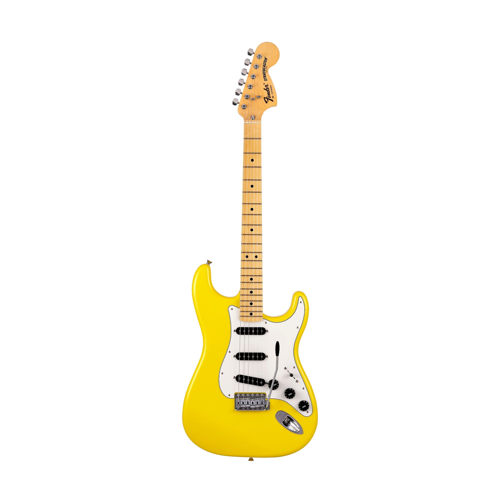 Fender Japan Limited International Color Stratocaster Electric Guitar, Maple FB, Monaco Yellow