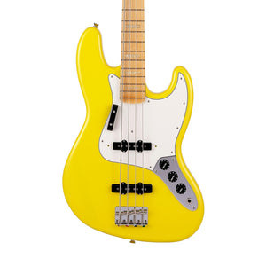 Fender Japan Limited International Color Jazz Bass Electric Guitar, Maple FB, Monaco Yellow