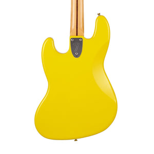 Fender Japan Limited International Color Jazz Bass Electric Guitar, Maple FB, Monaco Yellow
