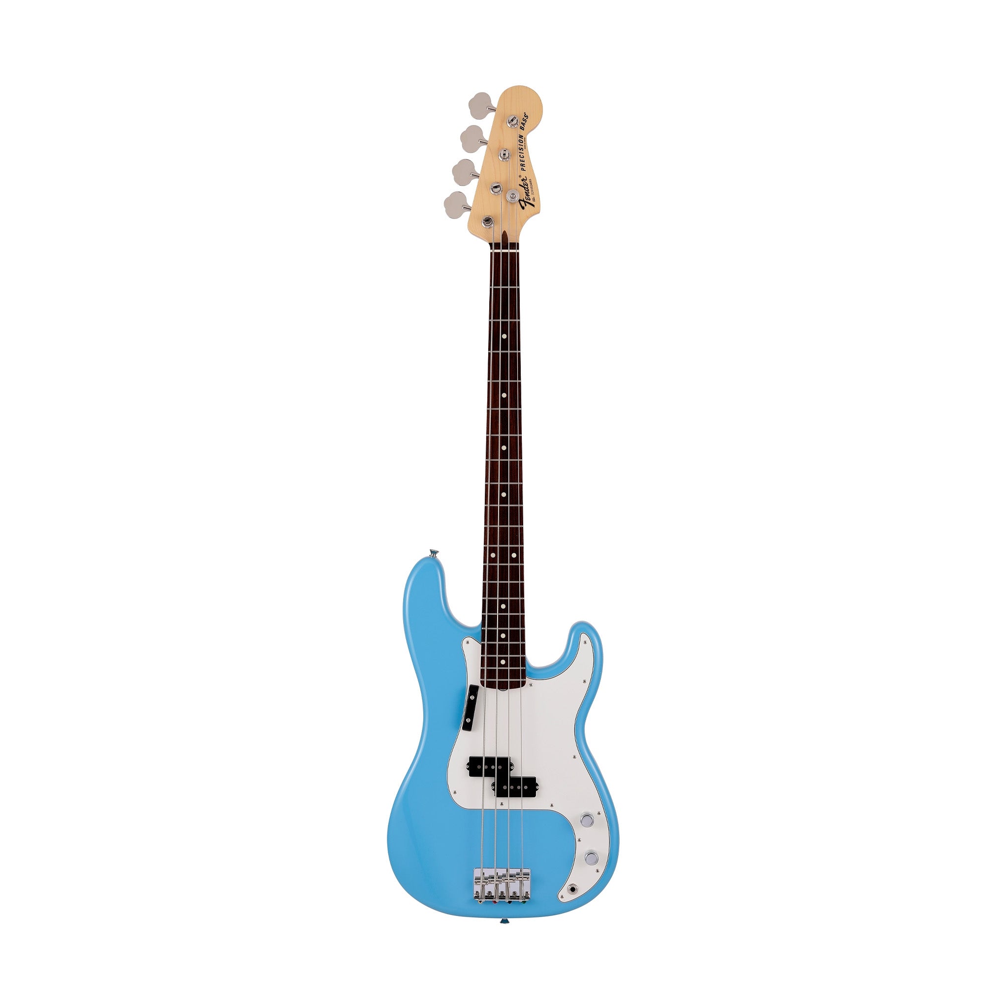 Fender Japan Limited International Color Precision Bass Electric Guitar, RW FB, Maui Blue