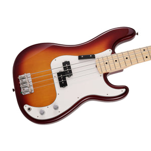 Fender Japan Limited International Color Precision Bass Electric Guitar, Maple FB, Sienna Burst