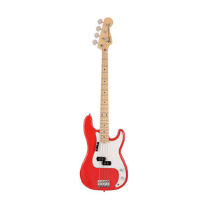 Fender Japan Limited International Color Precision Bass Electric Guitar, Maple FB, Morocco Red