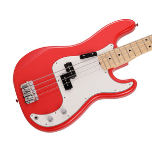 Fender Japan Limited International Color Precision Bass Electric Guitar, Maple FB, Morocco Red