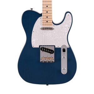 Fender Japan Hybrid II Telecaster Electric Guitar, Maple FB, Indigo Transparent