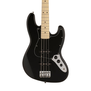 Fender Japan Hybrid II Jazz Bass Guitar, Maple FB, Black