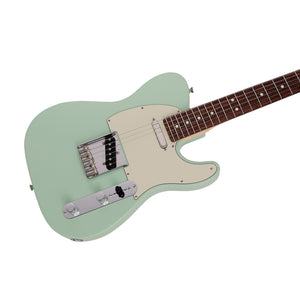 Fender Japan Junior Collection Telecaster Electric Guitar, RW FB, Satin Surf Green
