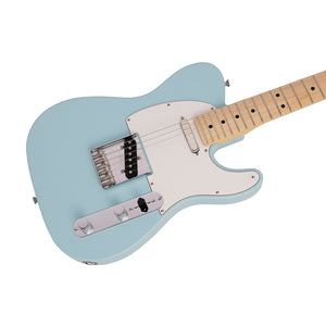 Fender Japan Junior Collection Telecaster Electric Guitar, Maple FB, Satin Daphne Blue