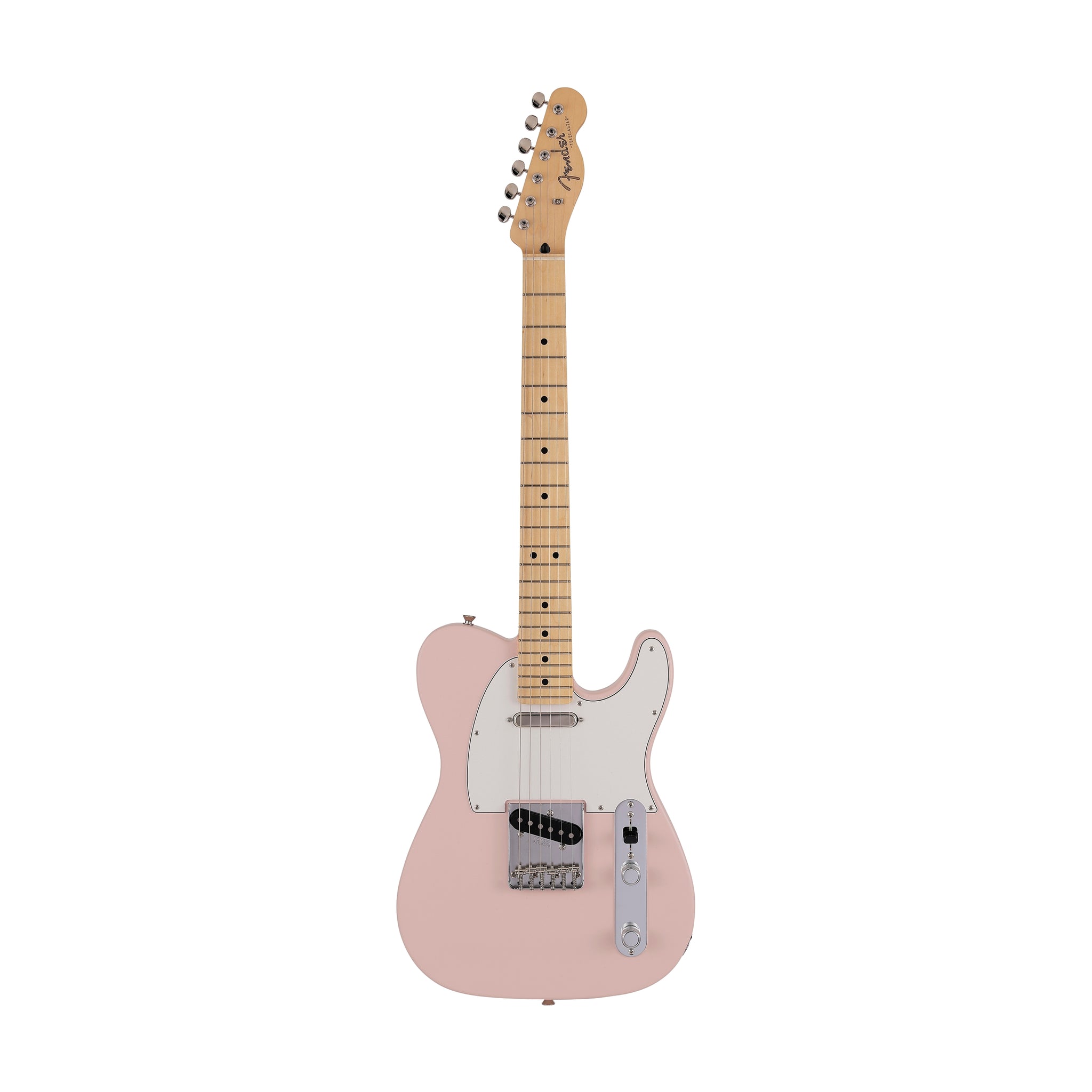 Fender Japan Junior Collection Telecaster Electric Guitar, Maple FB, Satin Shell Pink