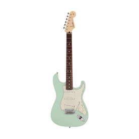 Fender Japan Junior Collection Stratocaster Electric Guitar, RW FB, Satin Surf Green