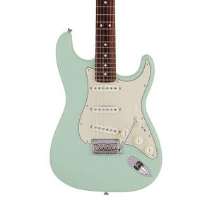 Fender Japan Junior Collection Stratocaster Electric Guitar, RW FB, Satin Surf Green
