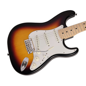 Fender Japan Junior Collection Stratocaster Electric Guitar, Maple FB, 3-Color Sunburst