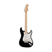 Fender Japan Junior Collection Stratocaster Electric Guitar, Maple FB, Black
